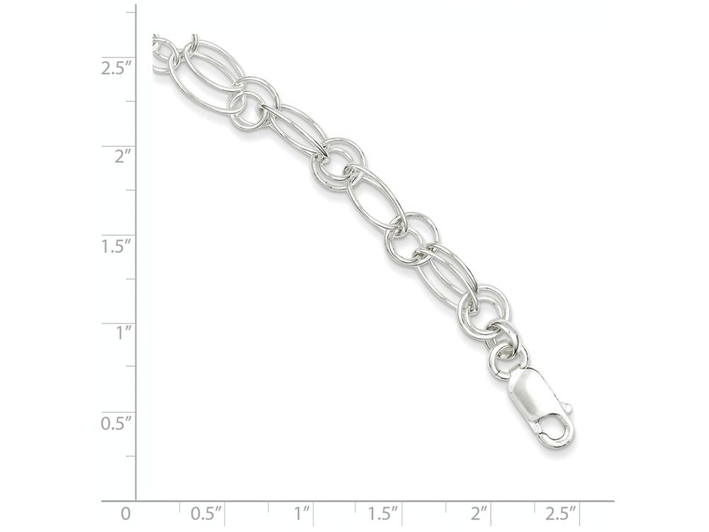 FJC Finejewelers Sterling Silver Polished Oval Link Bracelet