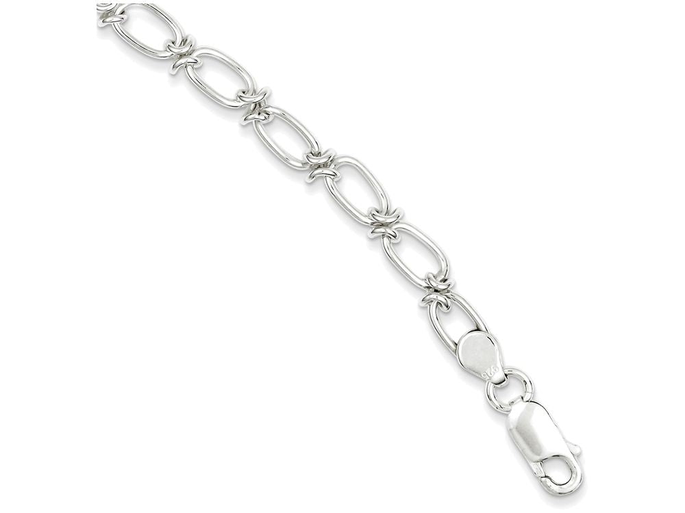 FJC Finejewelers Sterling Silver Polished Oval Link Bracelet