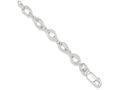 FJC Finejewelers Sterling Silver Polished And Textured Fancy Bracelet