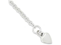 FJC Finejewelers Sterling Silver Polished Heart Bracelet