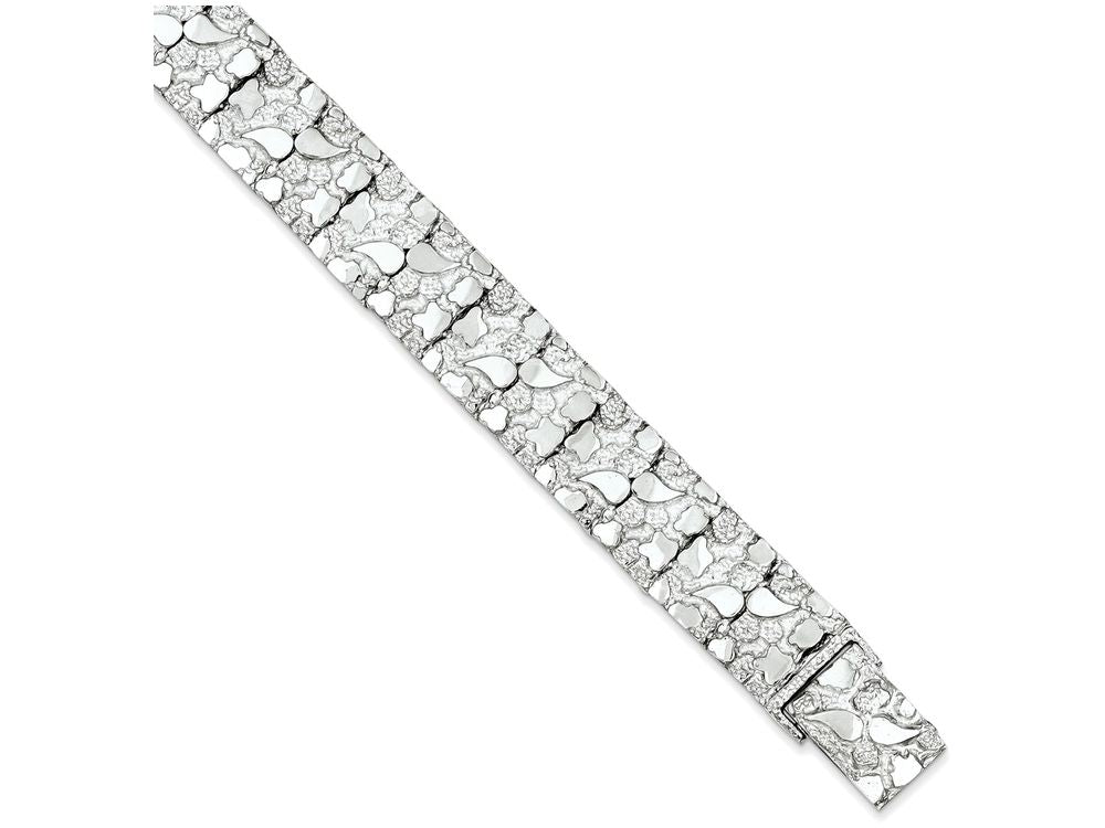 FJC Finejewelers Sterling Silver Nugget Bracelet 8.50 inches