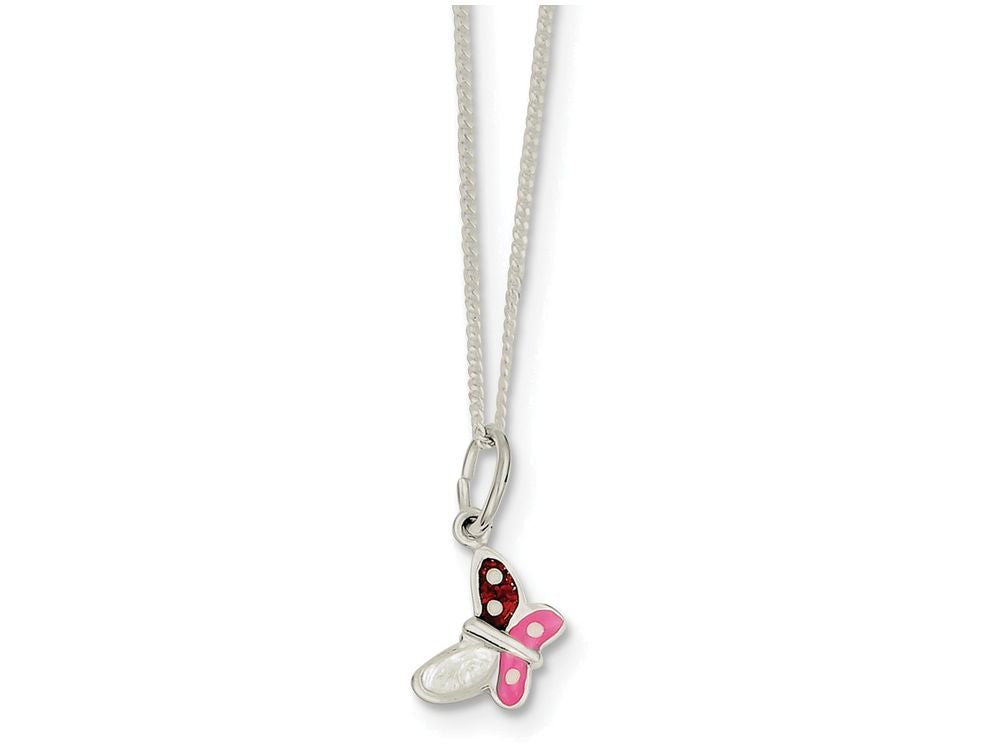 FJC Finejewelers Sterling Silver Butterfly Necklace