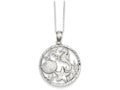 FJC Finejewelers Sterling Silver Seahorse, Starfish And Shell Pendant Necklace - Chain Included