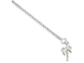 FJC Finejewelers Sterling Silver 10inch Solid Polished Palm Tree Anklet