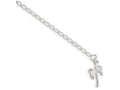 FJC Finejewelers Sterling Silver 10inch Solid Polished Palm Tree Anklet