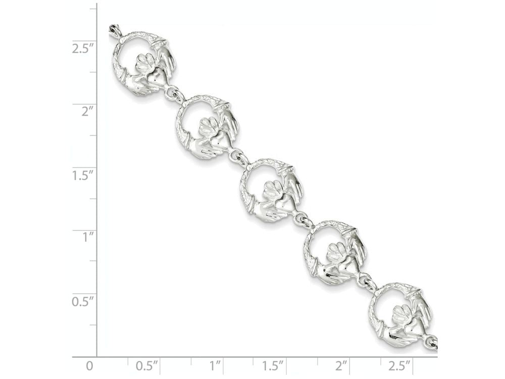FJC Finejewelers Sterling Silver Claddagh Bracelet