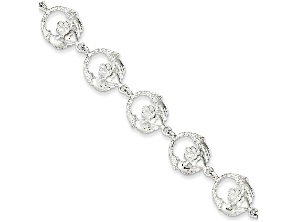 FJC Finejewelers Sterling Silver Claddagh Bracelet