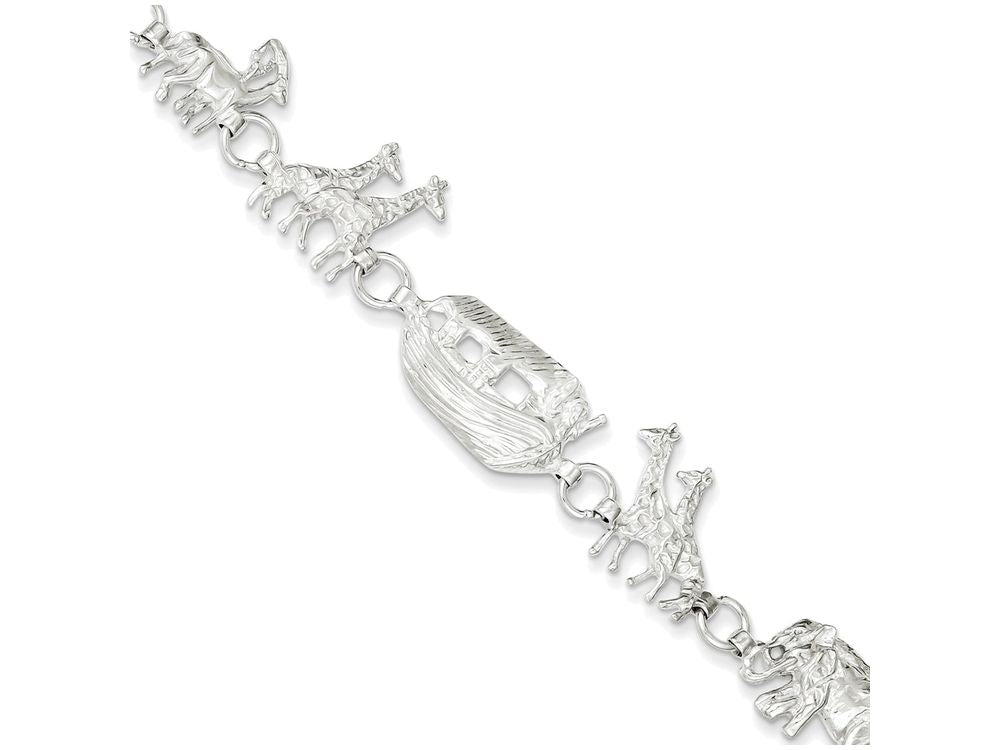 FJC Finejewelers Sterling Silver Noah's Ark Bracelet