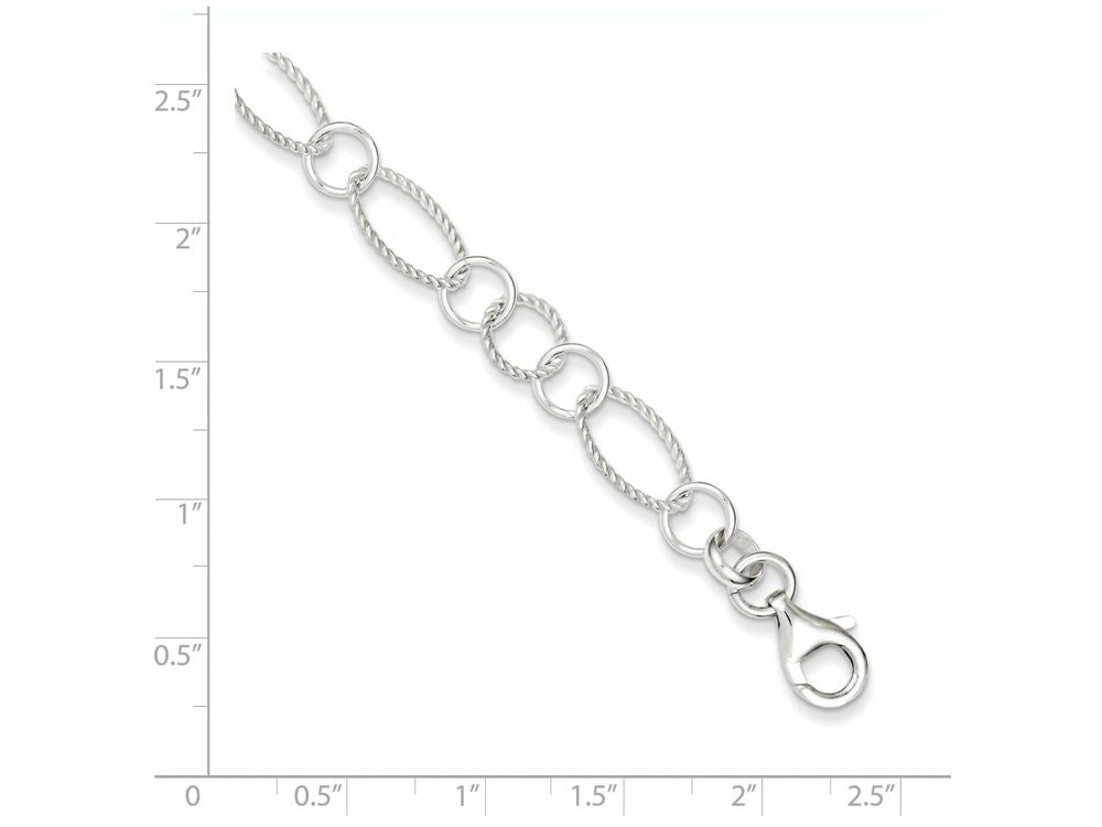 FJC Finejewelers Sterling Silver Fancy Link Bracelet