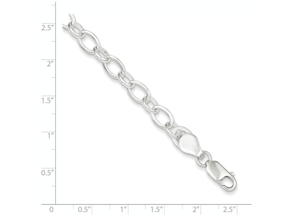 FJC Finejewelers Sterling Silver 7.5inch Fancy Link Bracelet
