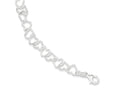 FJC Finejewelers Sterling Silver 7.5inch Polished Fancy Heart Link Bracelet