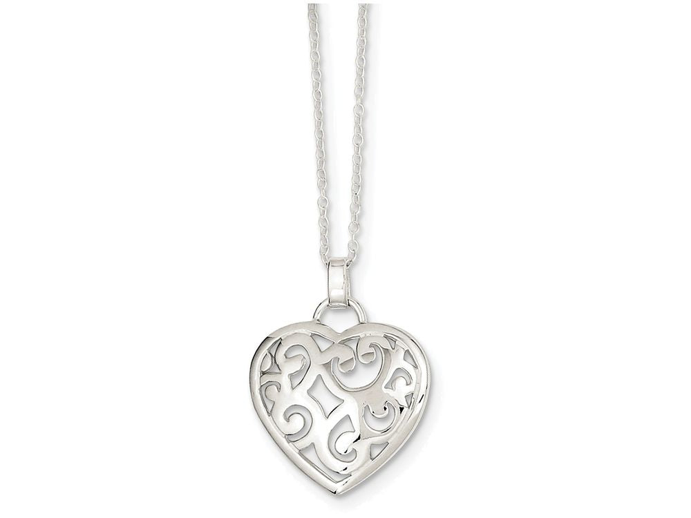 FJC Finejewelers Sterling Silver Heart Necklace