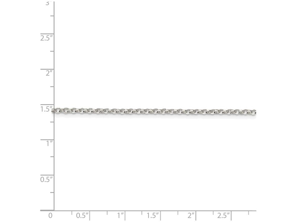 FJC Finejewelers 16 Inch Sterling Silver 2mm 8 Side bright-cut Cable Chain Necklace