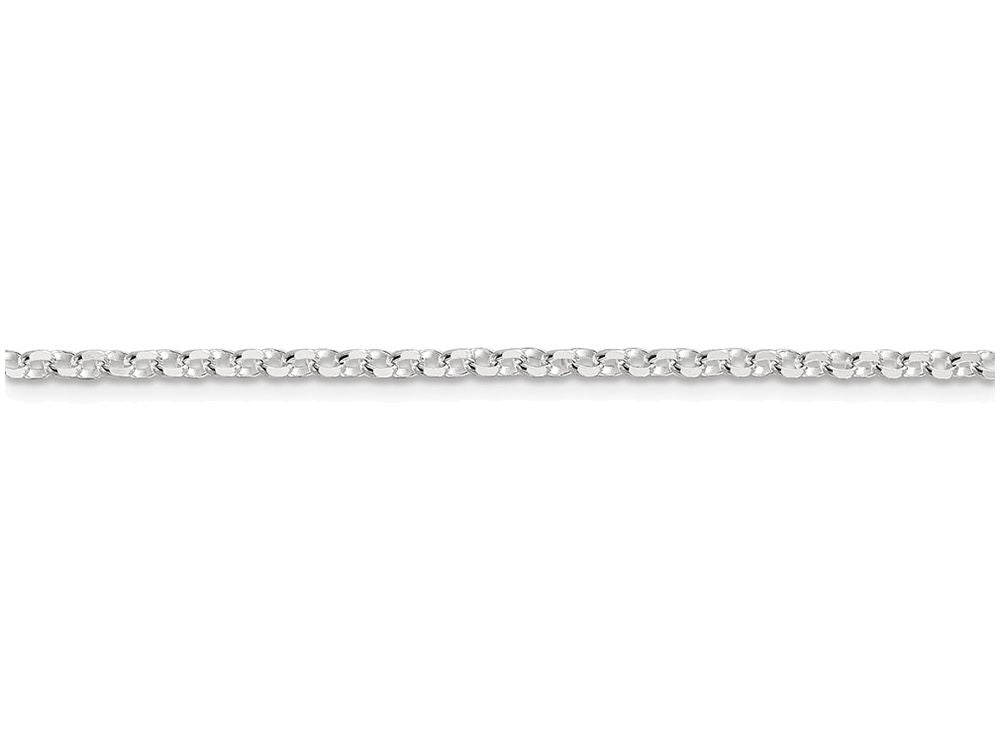 FJC Finejewelers 16 Inch Sterling Silver 2.5mm 8 Side bright-cut Cable Chain Necklace