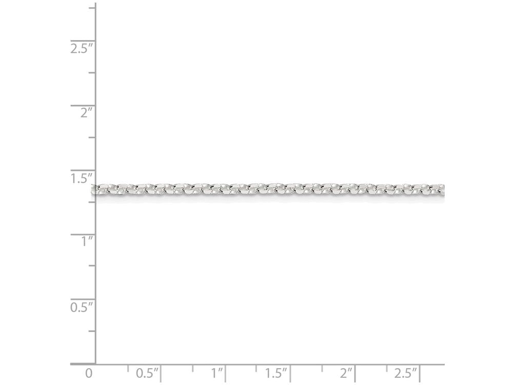 FJC Finejewelers 16 Inch Sterling Silver 2.5mm 8 Side bright-cut Cable Chain Necklace