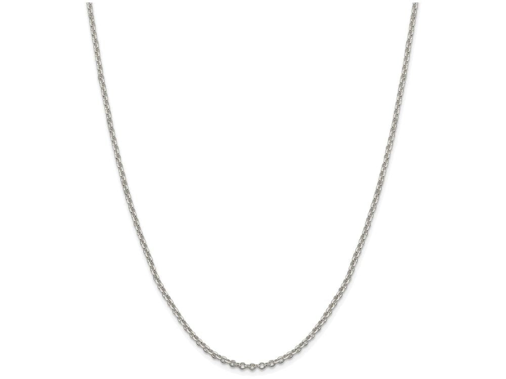 FJC Finejewelers 16 Inch Sterling Silver 2.5mm 8 Side bright-cut Cable Chain Necklace