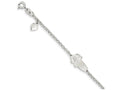FJC Finejewelers Sterling Silver Polished Teddy Bear Baby Engraveable Id Bracelet
