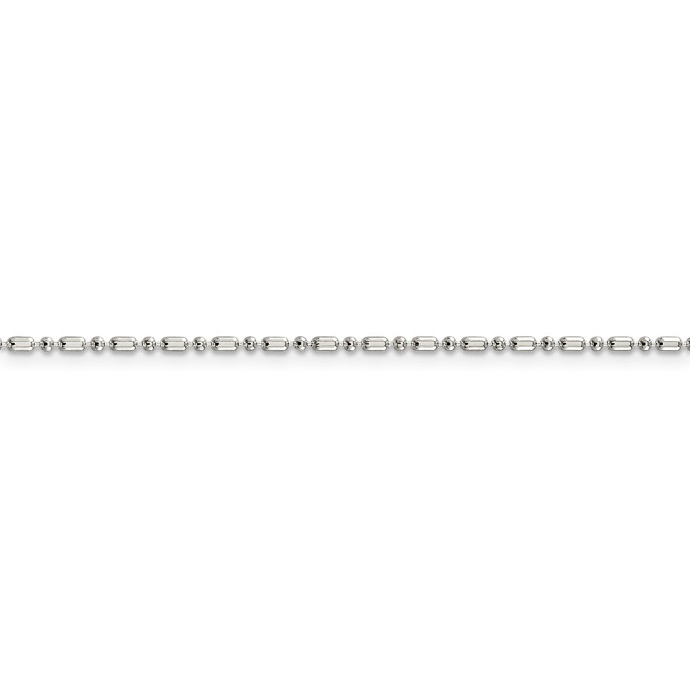 FJC Finejewelers Sterling Silver 1.5mm Fancy Beaded Chain Necklace