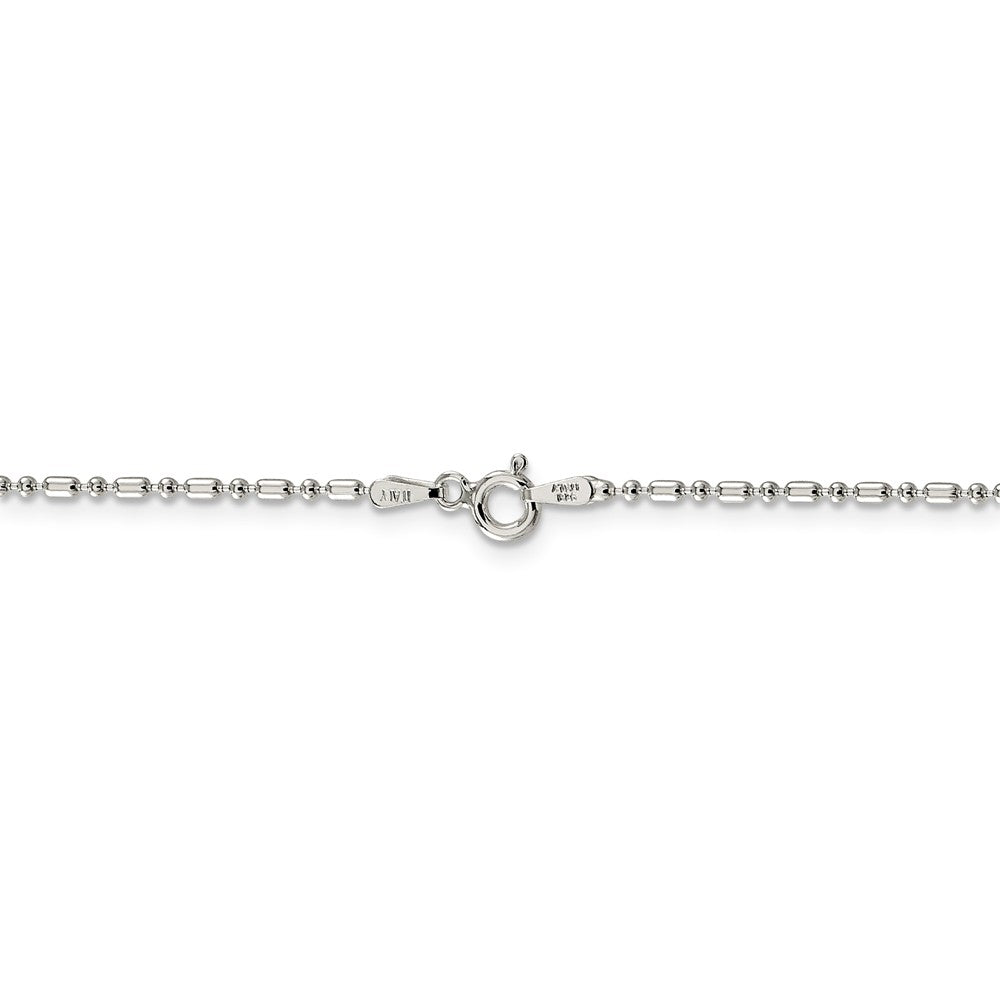 FJC Finejewelers Sterling Silver 1.5mm Fancy Beaded Chain Necklace