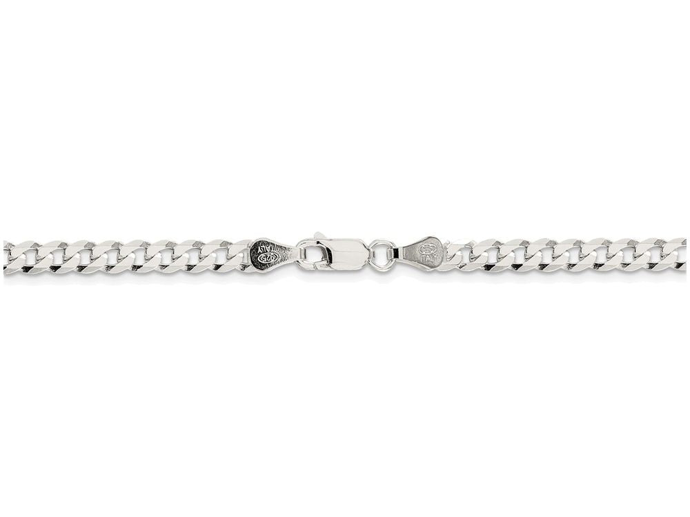 FJC Finejewelers 16 Inch Sterling Silver 4.5mm Close Link Flat Curb Chain Necklace