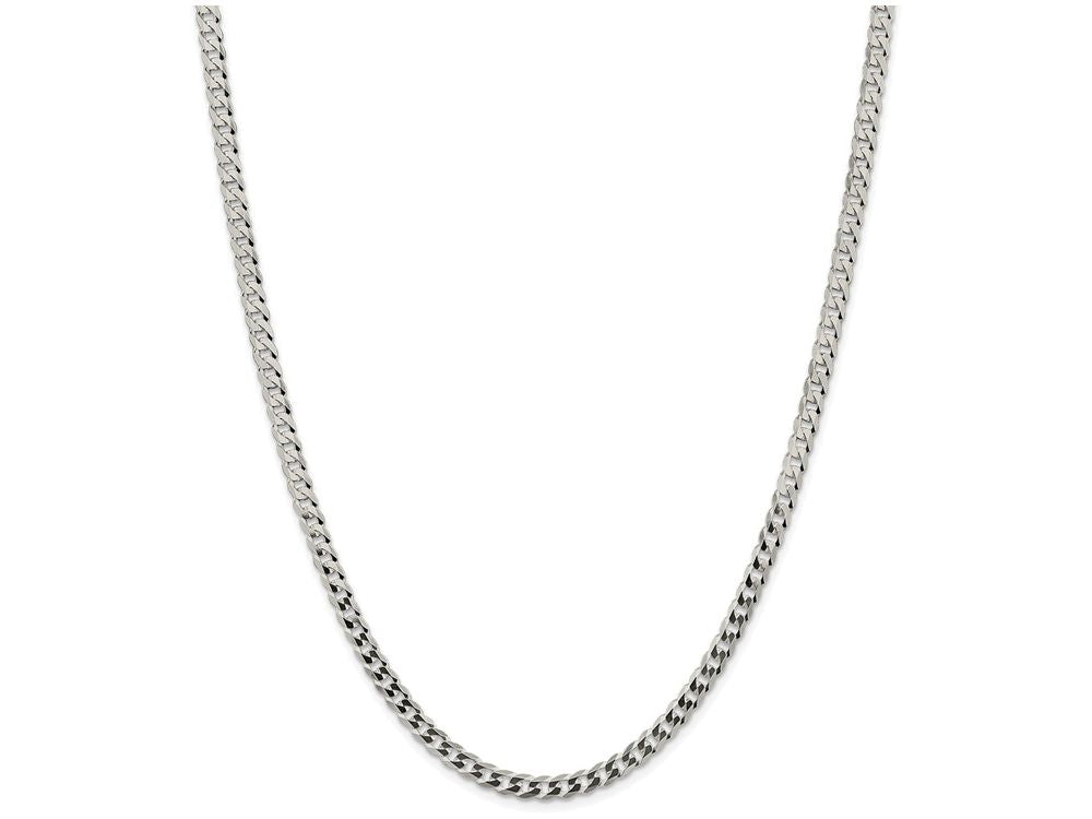 FJC Finejewelers 16 Inch Sterling Silver 4.5mm Close Link Flat Curb Chain Necklace