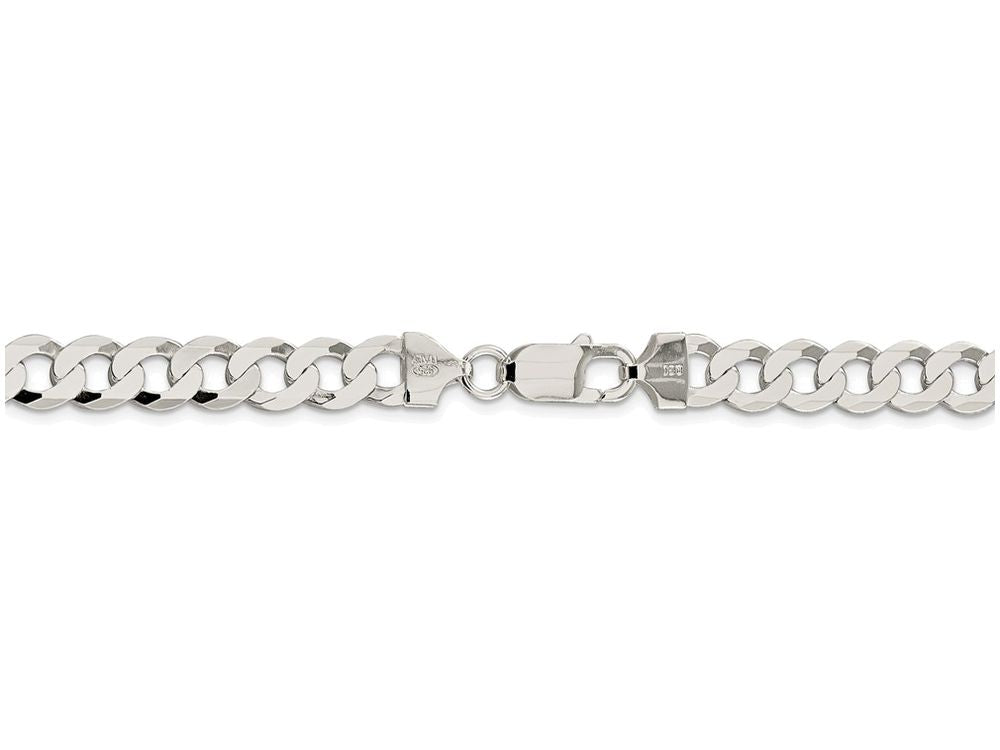 FJC Finejewelers 16 Inch Sterling Silver 8mm Close Link Flat Curb Chain Necklace