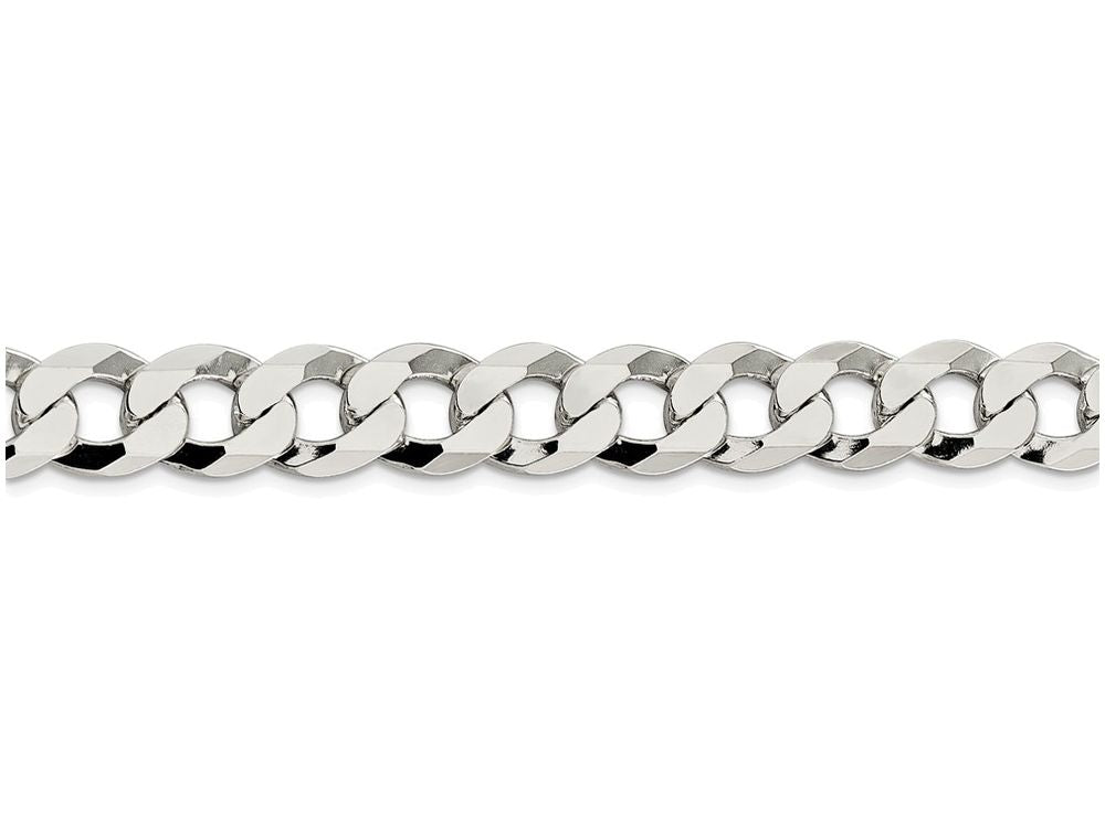 FJC Finejewelers 20 Inch Sterling Silver 11.75mm Close Link Flat Curb Chain Necklace