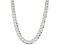 FJC Finejewelers 20 Inch Sterling Silver 14.5mm Close Link Flat Curb Chain Necklace