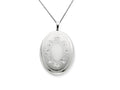 FJC Finejewelers 925 Sterling Silver 20mm Oval with Flowers Oval Locket Necklace - Chain Included
