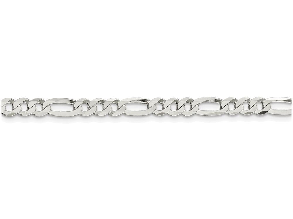 FJC Finejewelers 16 Inch Sterling Silver 4.5mm Polished Flat Figaro Chain Necklace