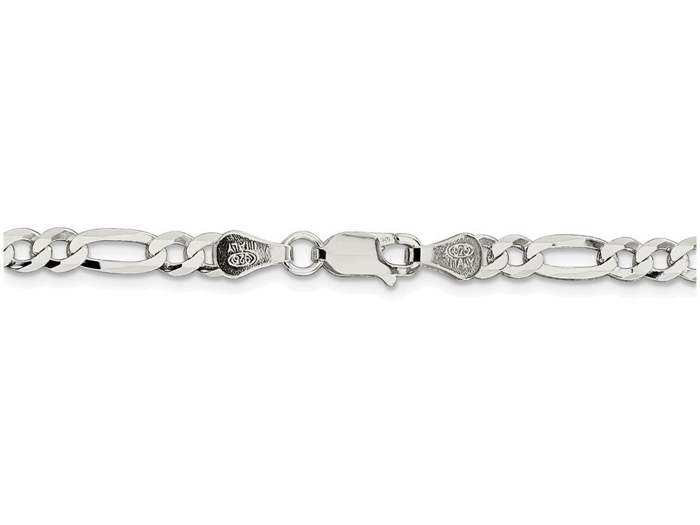 FJC Finejewelers 16 Inch Sterling Silver 4.5mm Polished Flat Figaro Chain Necklace