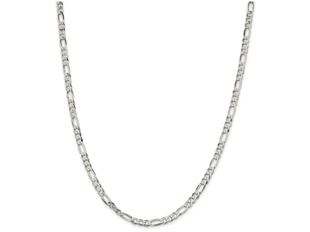 FJC Finejewelers 16 Inch Sterling Silver 4.5mm Polished Flat Figaro Chain Necklace