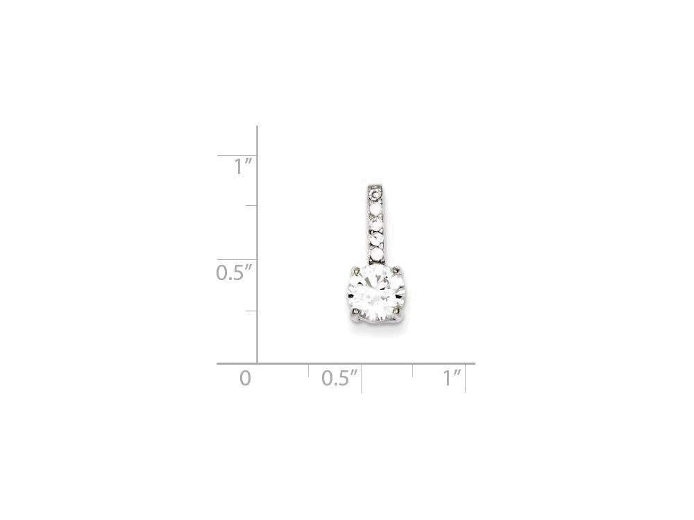 FJC Finejewelers Sterling Silver Cubic Zirconia Pendant Necklace - Chain Included