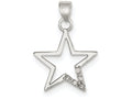 FJC Finejewelers Sterling Silver Cubic Zirconia Star Pendant Necklace - Chain Included