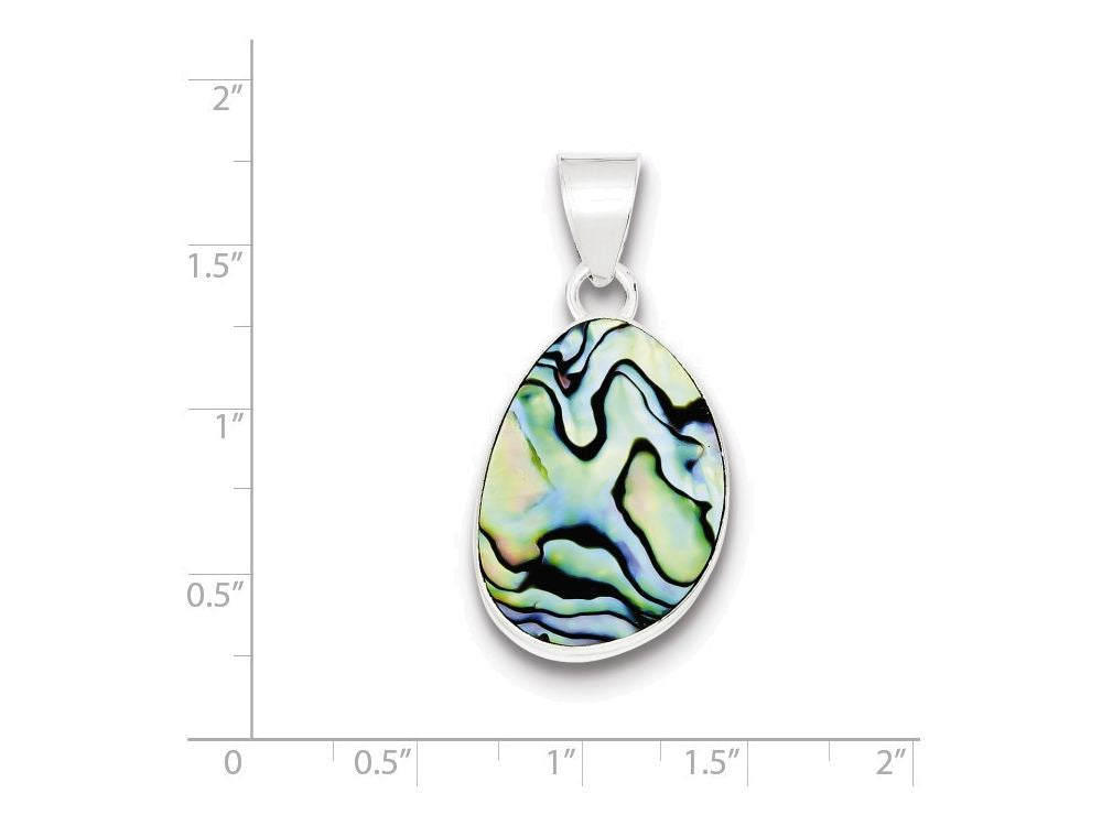 FJC Finejewelers Sterling Silver Abalone Pendant Necklace - Chain Included
