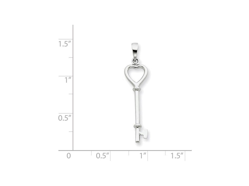 FJC Finejewelers Sterling Silver Key Pendant Necklace - Chain Included
