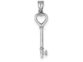 FJC Finejewelers Sterling Silver Key Pendant Necklace - Chain Included