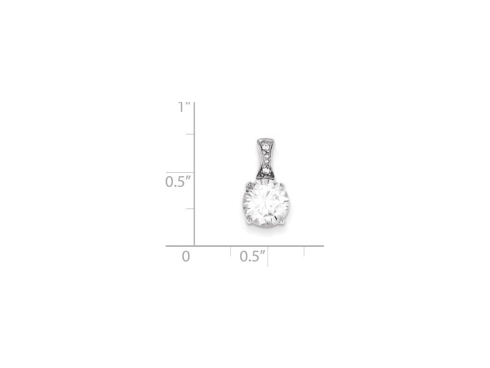 FJC Finejewelers Sterling Silver Cubic Zirconia Pendant Necklace - Chain Included