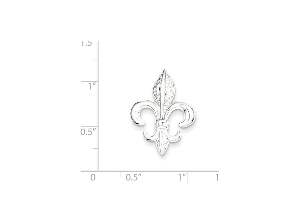 FJC Finejewelers Sterling Silver Fleur De Lis Slide