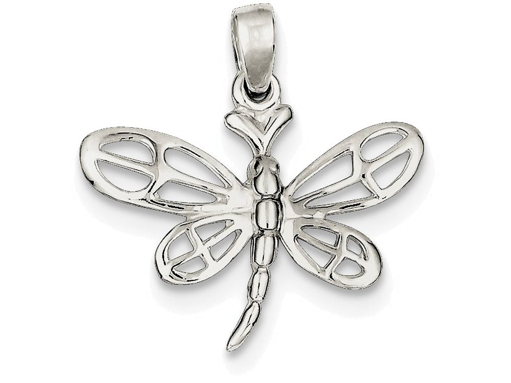 FJC Finejewelers Sterling Silver Polished Dragonfly Pendant Necklace - Chain Included