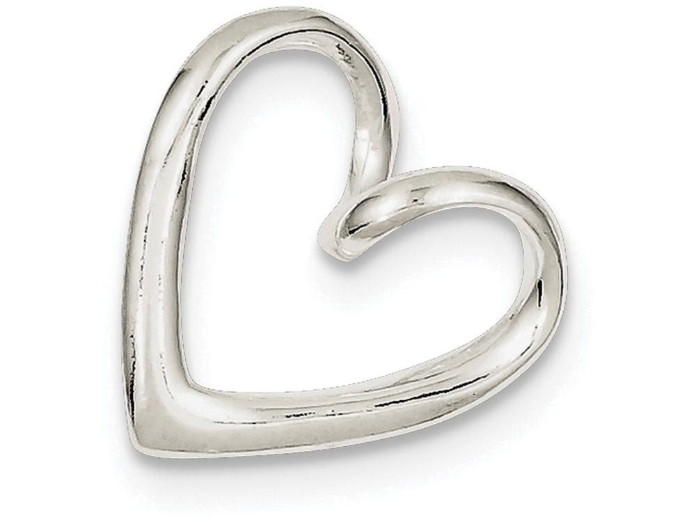 FJC Finejewelers Sterling Silver Heart Pendant Necklace - Chain Included