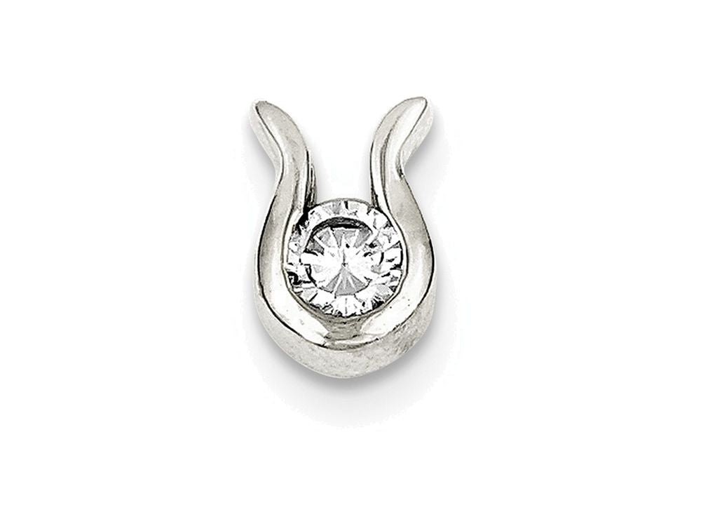 FJC Finejewelers Sterling Silver Cubic Zirconia Pendant Necklace - Chain Included