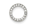 FJC Finejewelers Sterling Silver Cubic Zirconia Round Pendant Necklace - Chain Included