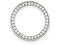 FJC Finejewelers Sterling Silver Cubic Zirconia Round Pendant Necklace - Chain Included