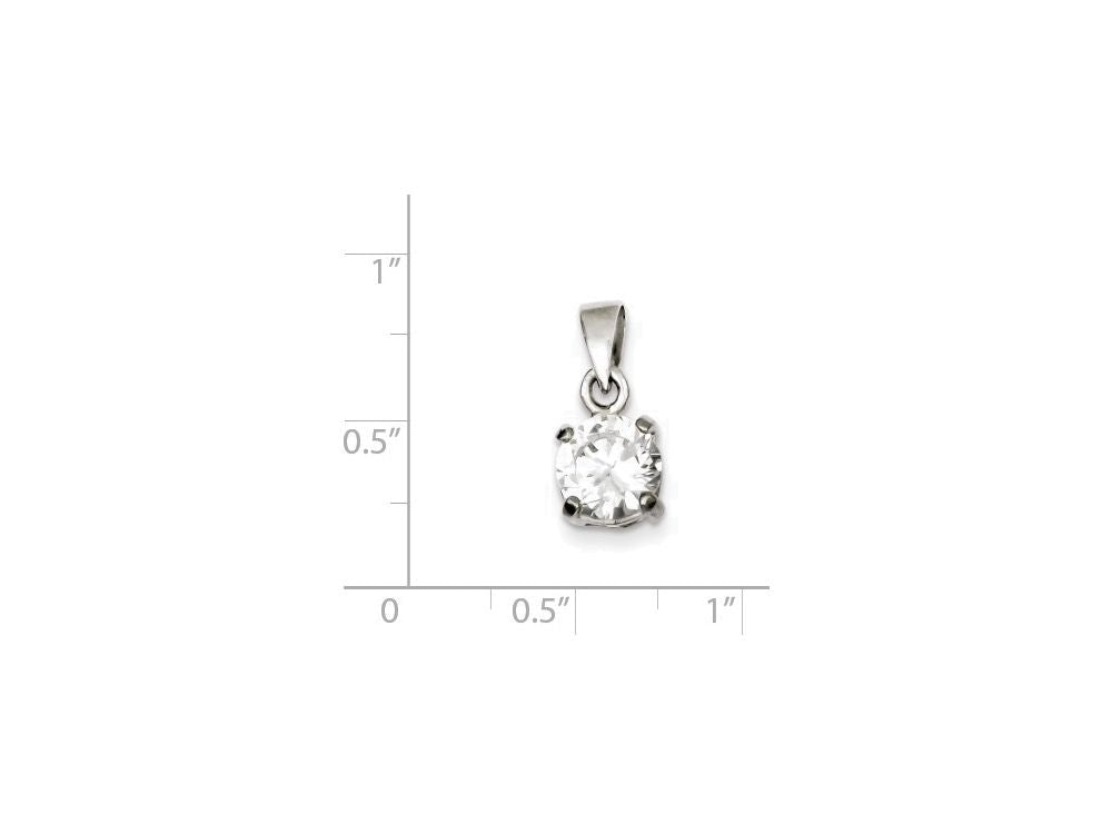 FJC Finejewelers Sterling Silver Cubic Zirconia Pendant Necklace - Chain Included