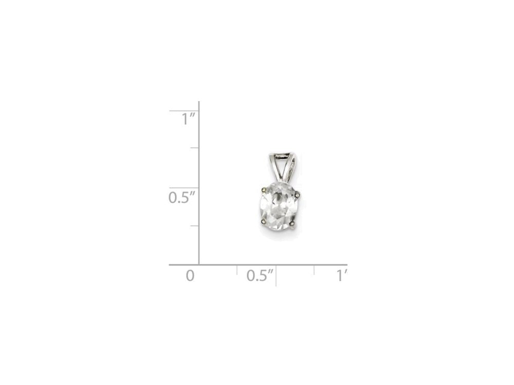 FJC Finejewelers Sterling Silver Cubic Zirconia Pendant Necklace - Chain Included