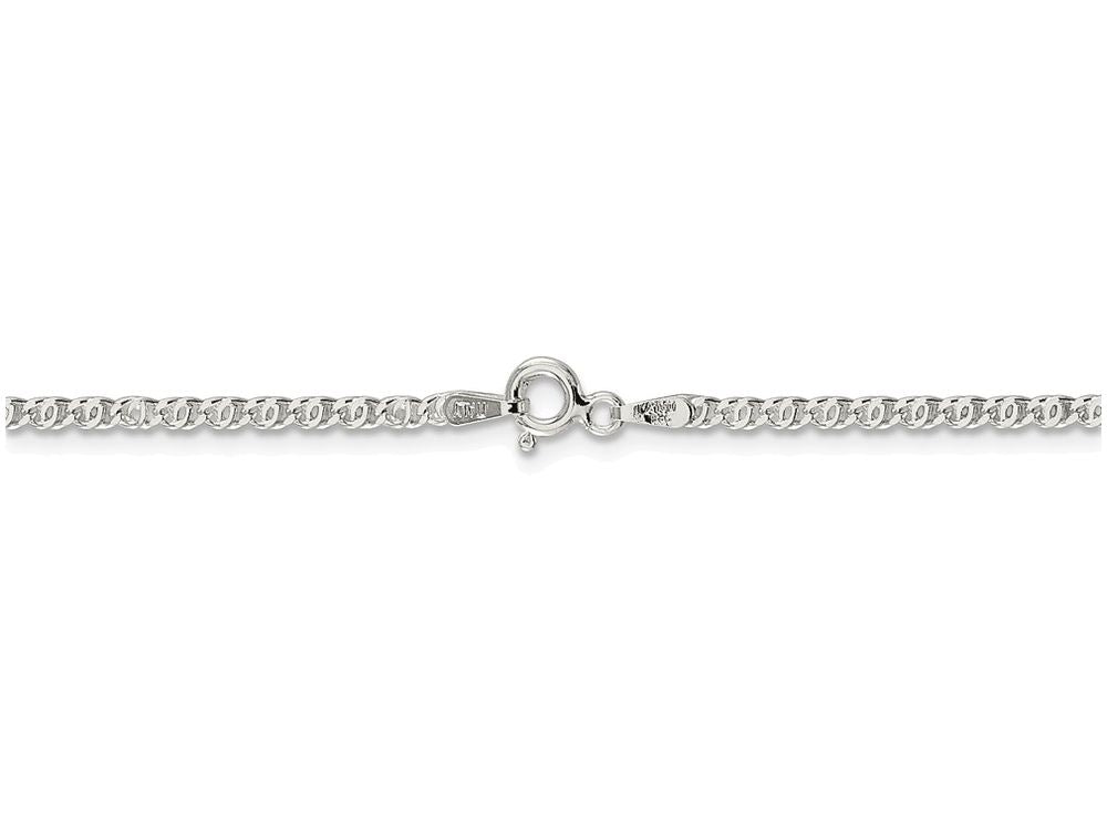 FJC Finejewelers Sterling Silver 2mm Fancy Anchor Pendant Necklace Ankle Bracelet Chain - Chain Included