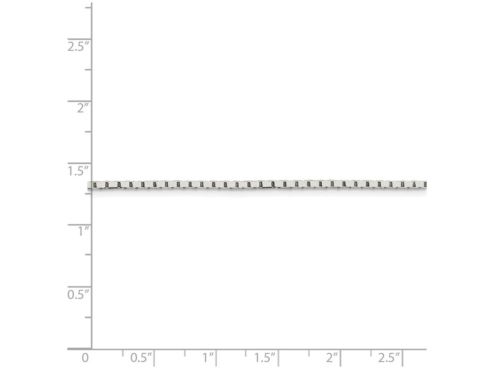 FJC Finejewelers 16 Inch Sterling Silver 1.5mm Mirror Box Chain Necklace