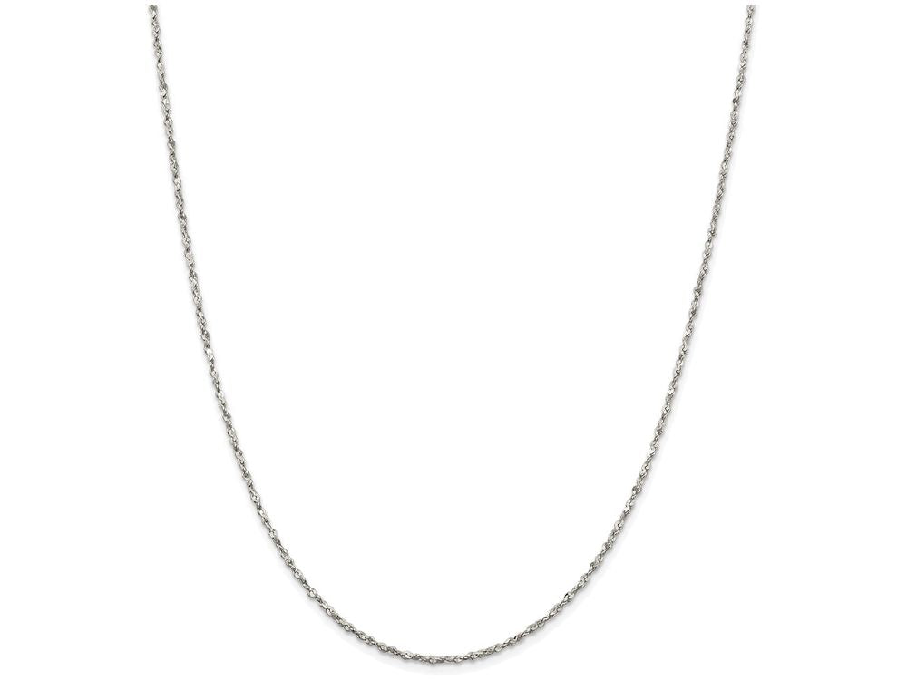 FJC Finejewelers 16 Inch Sterling Silver 1.8mm bright-cut Fancy Chain Necklace