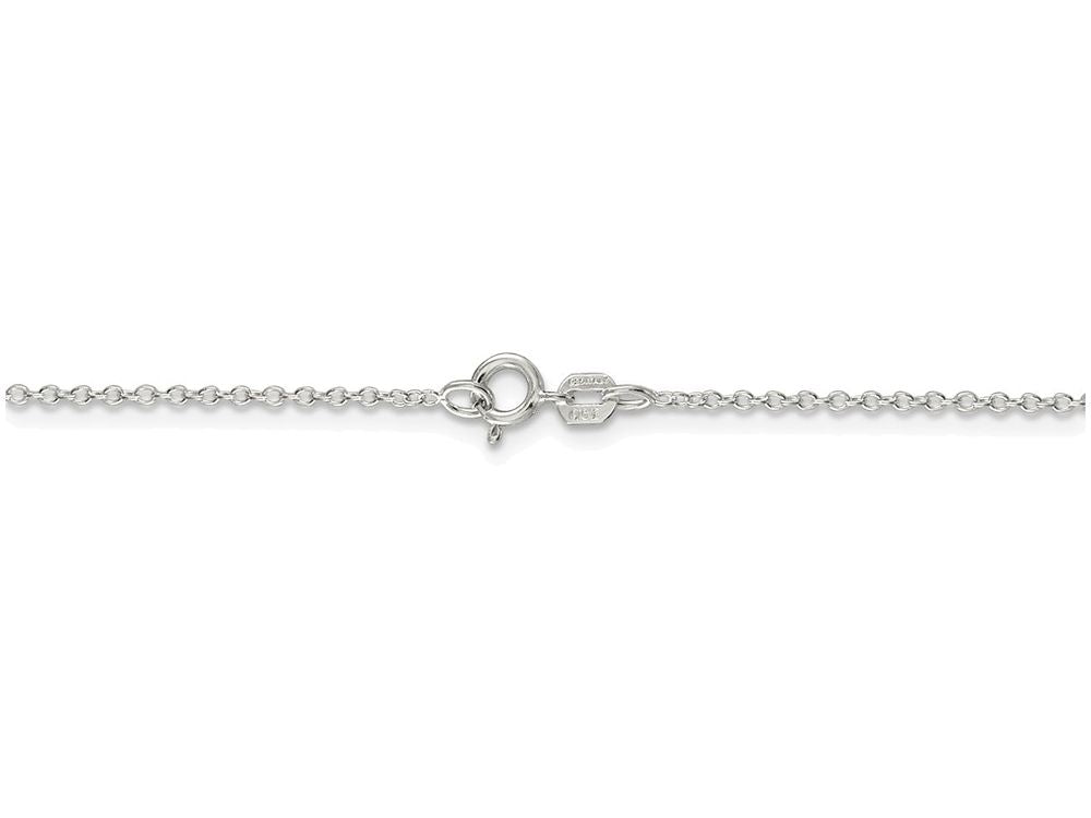 FJC Finejewelers 16 Inch Sterling Silver 0.5mm Fancy Rolo Chain Necklace